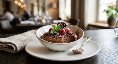 Hausgemachter Mousse au Chocolat Zartbitter