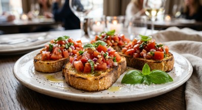 Bruscetta de Tomate (für zwei)