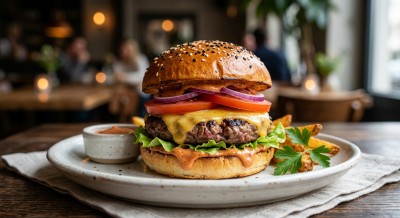 Cheddar Cheese Burger
