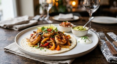 Fajitas mit Crevetten